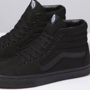 Women’s Black Sk8 Hi Vans Size 9